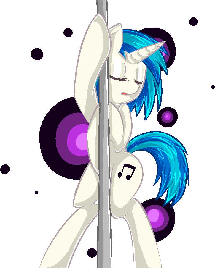 Tehasshole, Dj Pon-3, Female, Solo, Solo Female, Stripper - Mlp Vinyl Scratch Dancing (900x905), Png Download