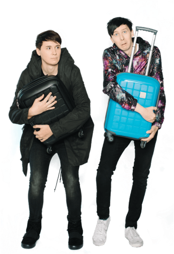 Dan And Phil Go Outside (500x557), Png Download