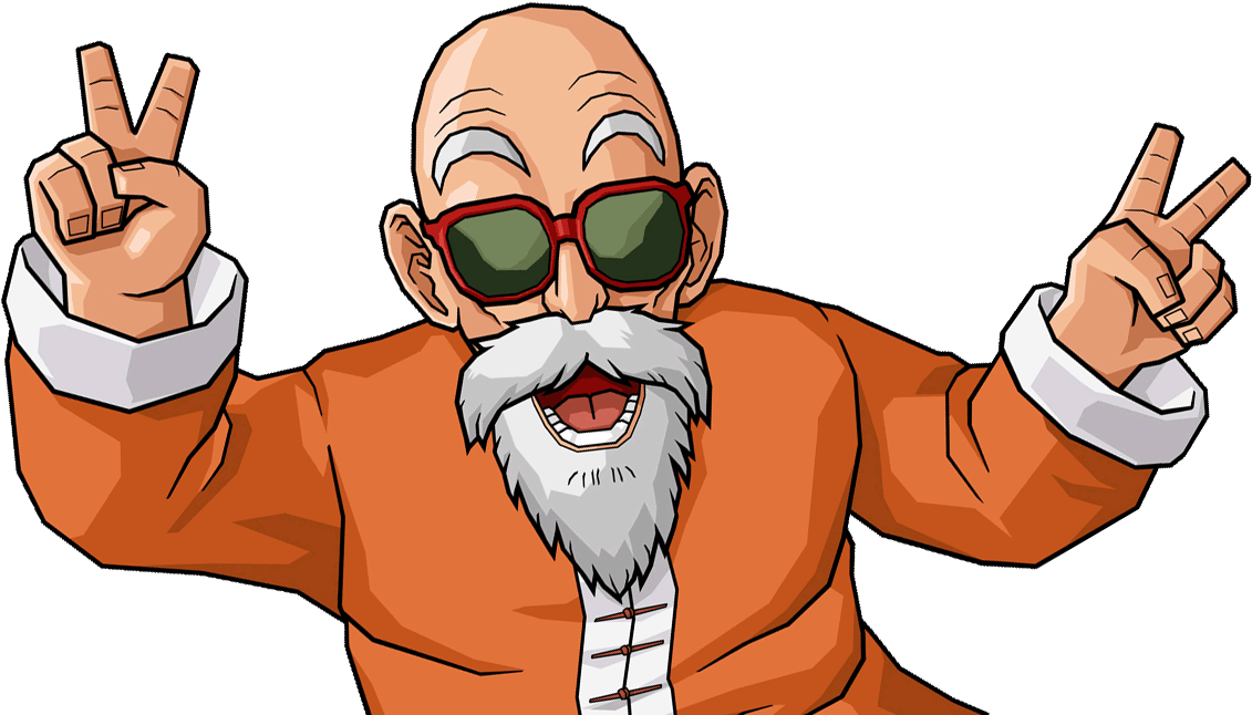 Image Of Happy Roshi - Dragon Ball Kame Sennin Cosplay Costumes (1152x720), Png Download