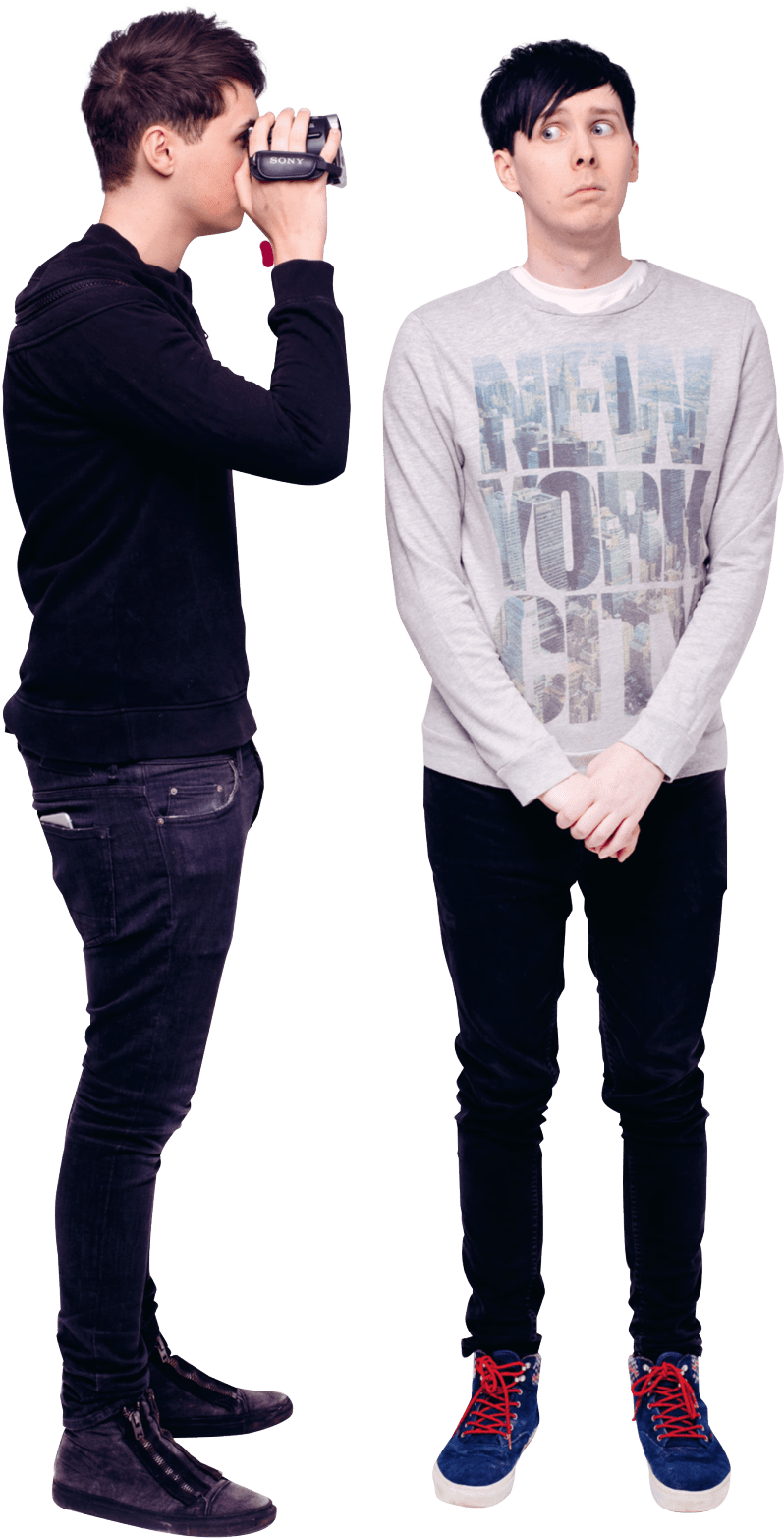 Dan And Phil Go Outside (1280x1661), Png Download