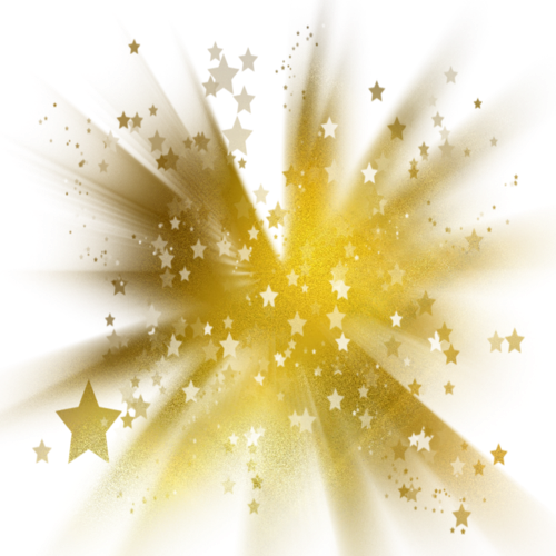 Golden Stars - Golden Stars Png (500x500), Png Download