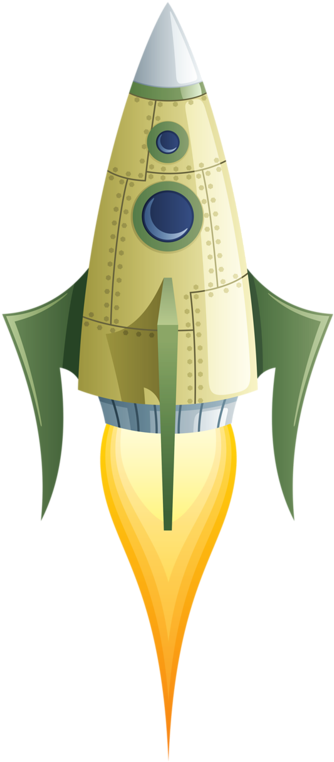 Clip Art - Rocket (370x800), Png Download