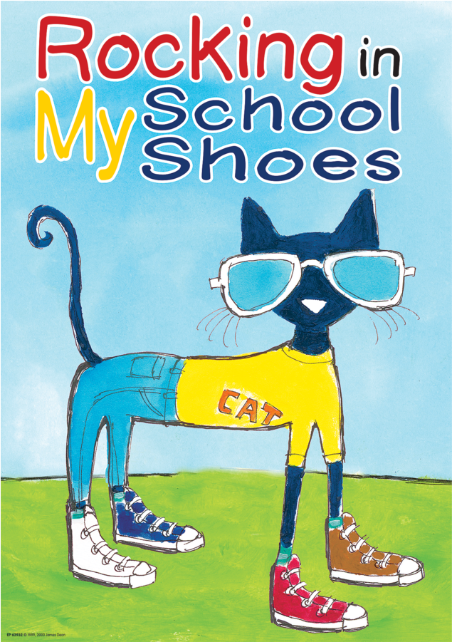 Pete The Cat - Pete The Cat Rocking In My School Shoes (900x900), Png Download