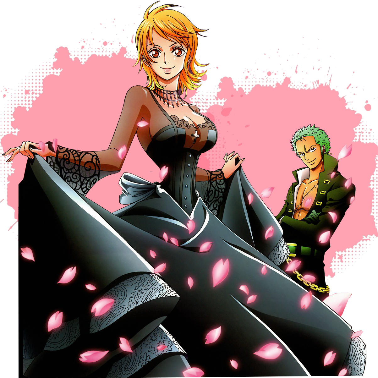 Tags - - Zoro X Nami (1202x1244), Png Download