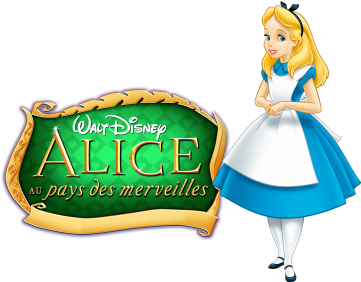 Alice In Wonderland Movie Image With Logo And Character - Alicia En El Pais De Las Maravillas Caricatura (500x281), Png Download