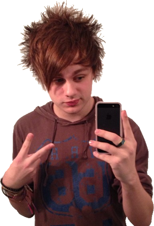 Luke Hemmings Transparent Transparent Michael Clifford - Michael Clifford Brown Hair Fetus (316x465), Png Download