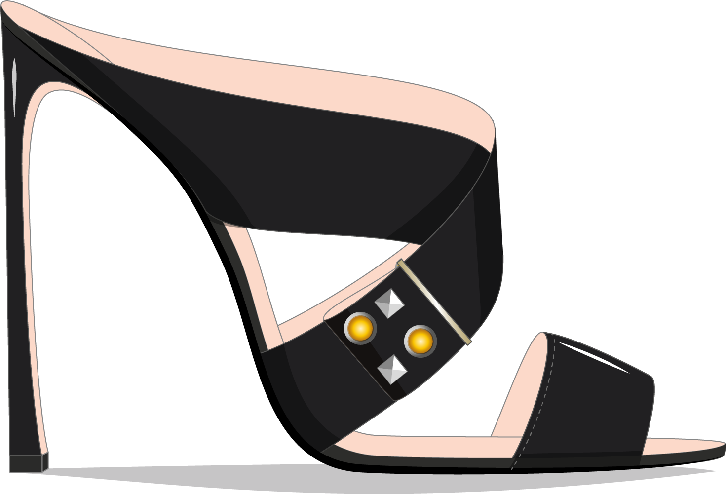 Spring Summer And Pumps Pin Warfield Jennifer On Sketch - Shoe (1754x2480), Png Download