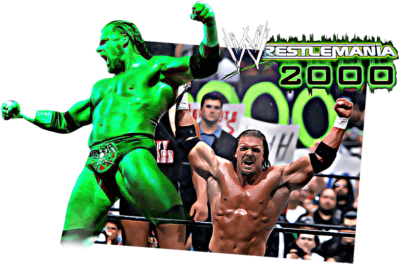 Mick Foley Triple H Wrestlemania - Wrestlemania 2000 (900x547), Png Download