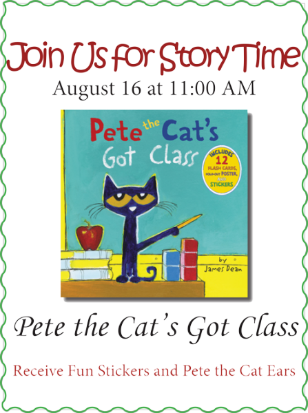 Story Time - Pete The Cat's Got Class (447x600), Png Download