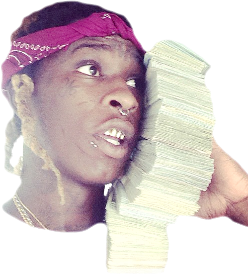 Thanx - Young Thug Money Phone (520x574), Png Download