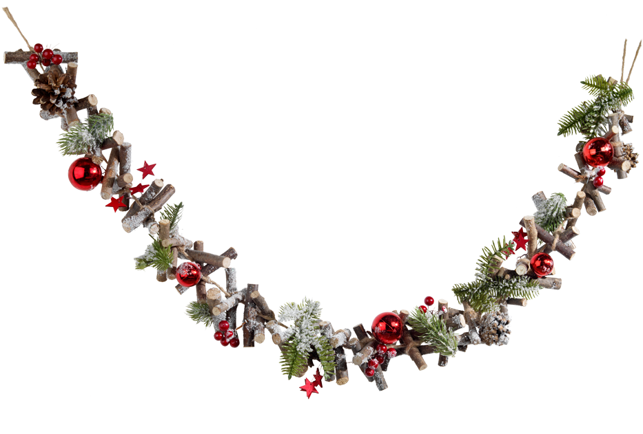 Garland Made Of Rattan - Garland (933x700), Png Download