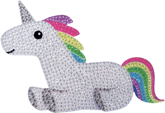 Picture Of Rainbow Unicorn Rhinestone Decals - Rainbow Unicorn (550x550), Png Download