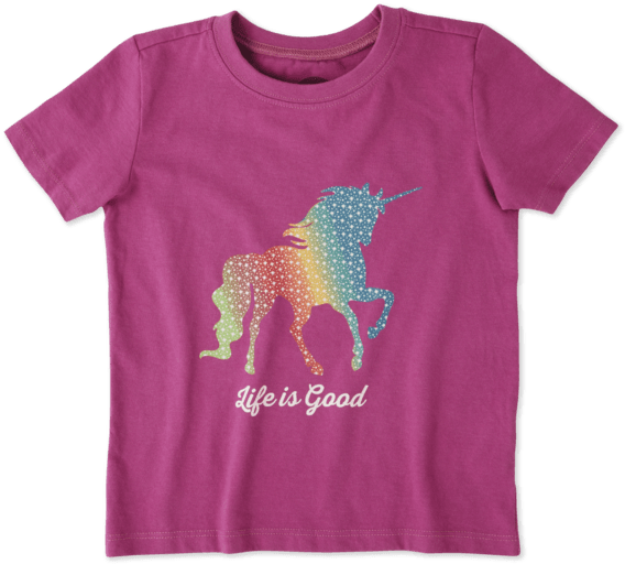 Toddlers Rainbow Unicorn Crusher Tee Crew - Toddler (570x570), Png Download