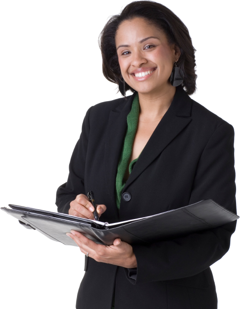 The Gallery For > Business Woman Standing Png Business - African American Business Woman (493x633), Png Download