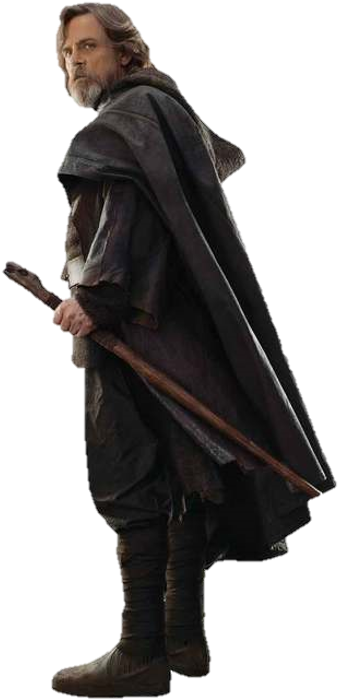 Rey The Last Jedi Png Graphic Freeuse Stock - Star Wars The Last Jedi Luke Png (355x720), Png Download