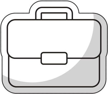Picture Transparent Briefcase Clipart Portfolio - Large Clear Briefcase (550x522), Png Download
