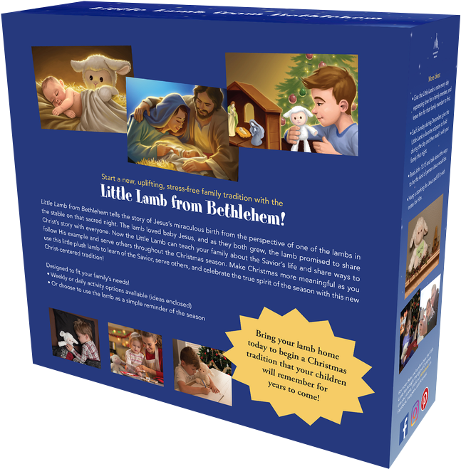 The Little Lamb From Bethlehem - Little Lamb From Bethlehem [book] (763x714), Png Download