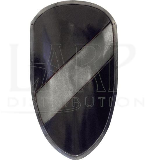 Silver And Black Striped Ready For Battle Large Shield - Armor Venue: Large Shield, Silver (550x550), Png Download