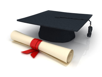 The Post Graduate Diploma In Computer Applications - Graduation Cap And Diploma Real (400x300), Png Download