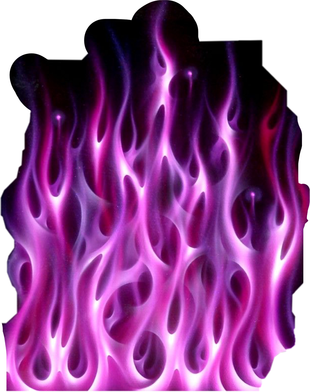 Report Abuse - Pink And Purple Flames (1024x1295), Png Download