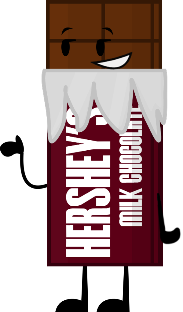 Hershey Bar New Pose - Bfdi Hershey (599x1021), Png Download