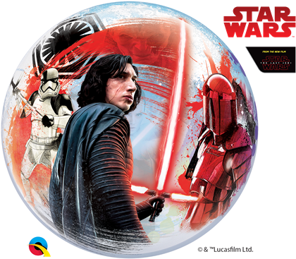 22" Disney Bubble Star Wars The Last Jedi - Star Wars (501x367), Png Download