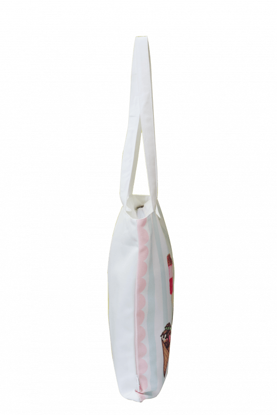 Ice Cream Canvas Bag - Shoulder Bag (540x809), Png Download