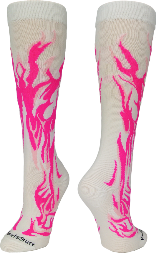 Previous - Flame Soccer Socks (530x858), Png Download