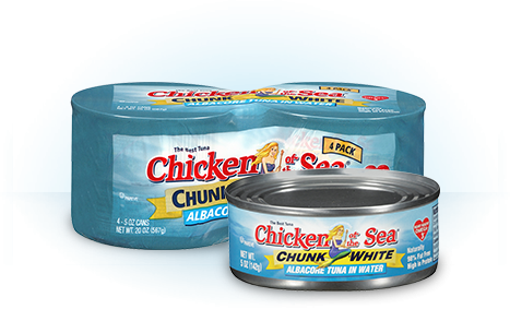 Chunk White Albacore Tuna In Water - Chicken Of The Sea Chunk White Albacore Tuna In Water (467x283), Png Download
