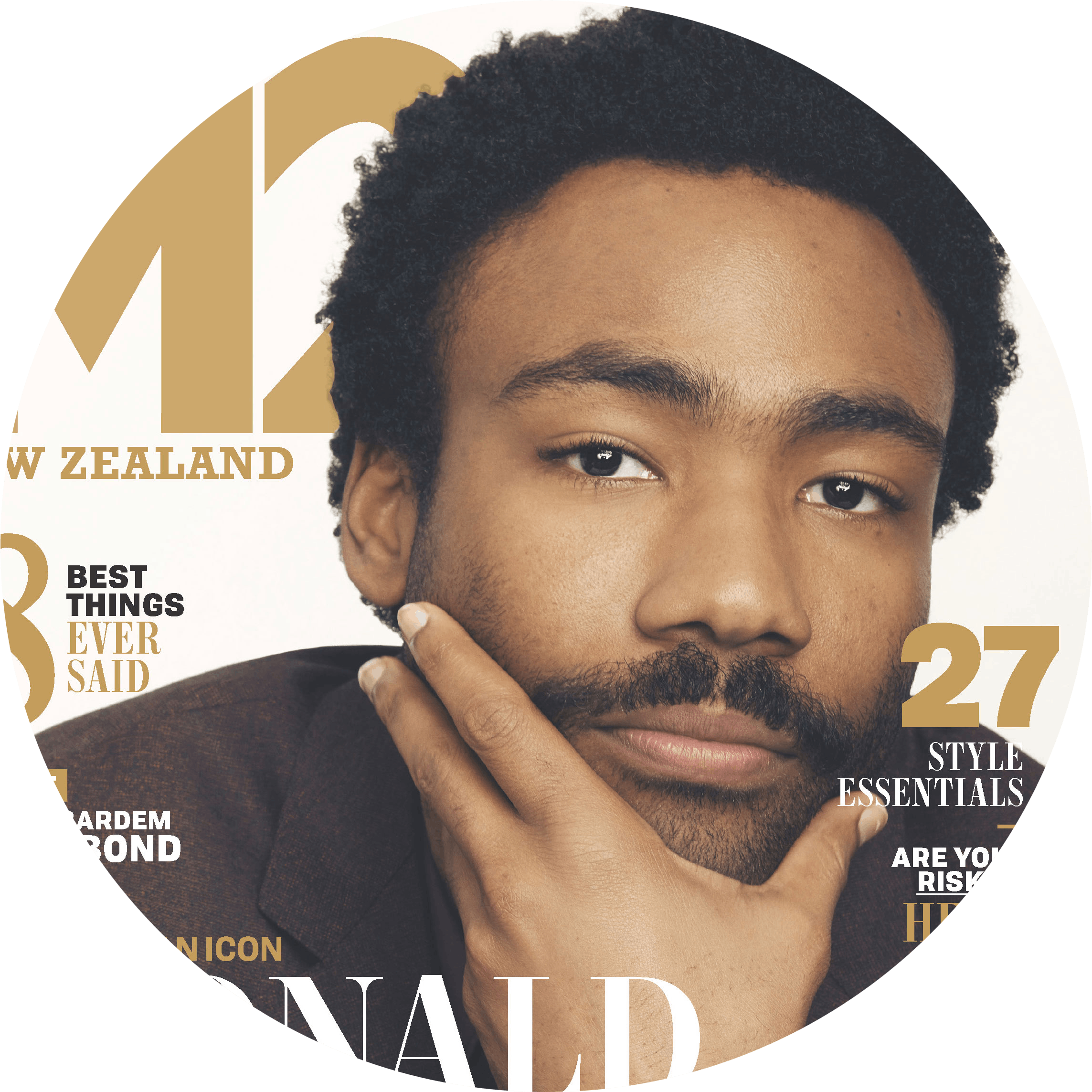 Donald Glover Donny Rocks A Bit Of Stubble On The Chin - Donald Glover (2298x2286), Png Download