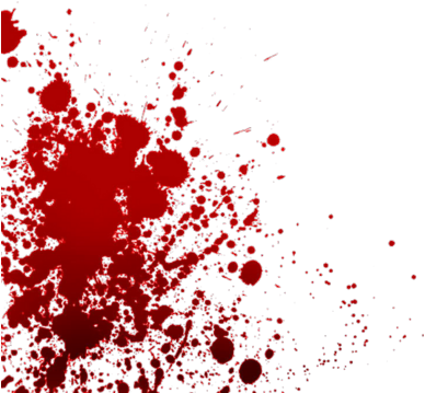 Blood Splatter 1 - Blood Splatters (400x377), Png Download
