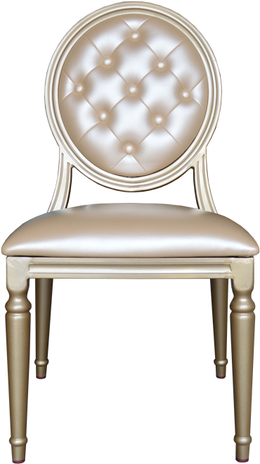 Marie Antoinette Chair - Gold (400x688), Png Download