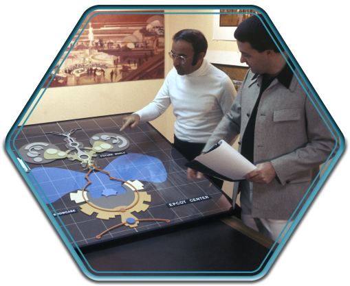 John Hench, Marty Sklar, And John Decuir, Jr - Tablet Computer (530x423), Png Download