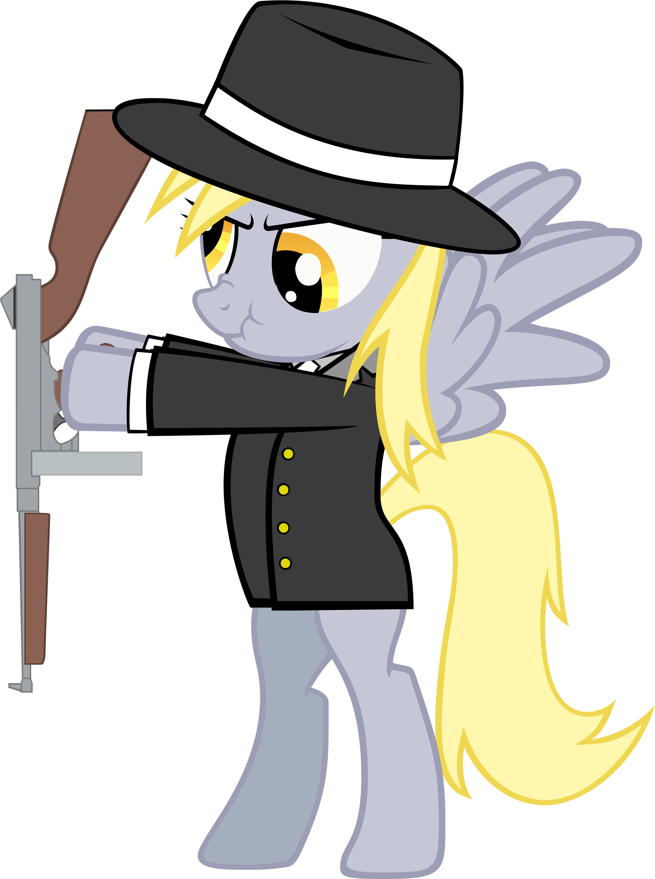 Derpy Hooves Pony Poker Night At The Inventory Mammal - My Little Pony Gangster (3000x3000), Png Download