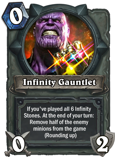 The Reward For Playing All 6 Infinity Stones - Hearthstone Warlock Weapons (400x550), Png Download
