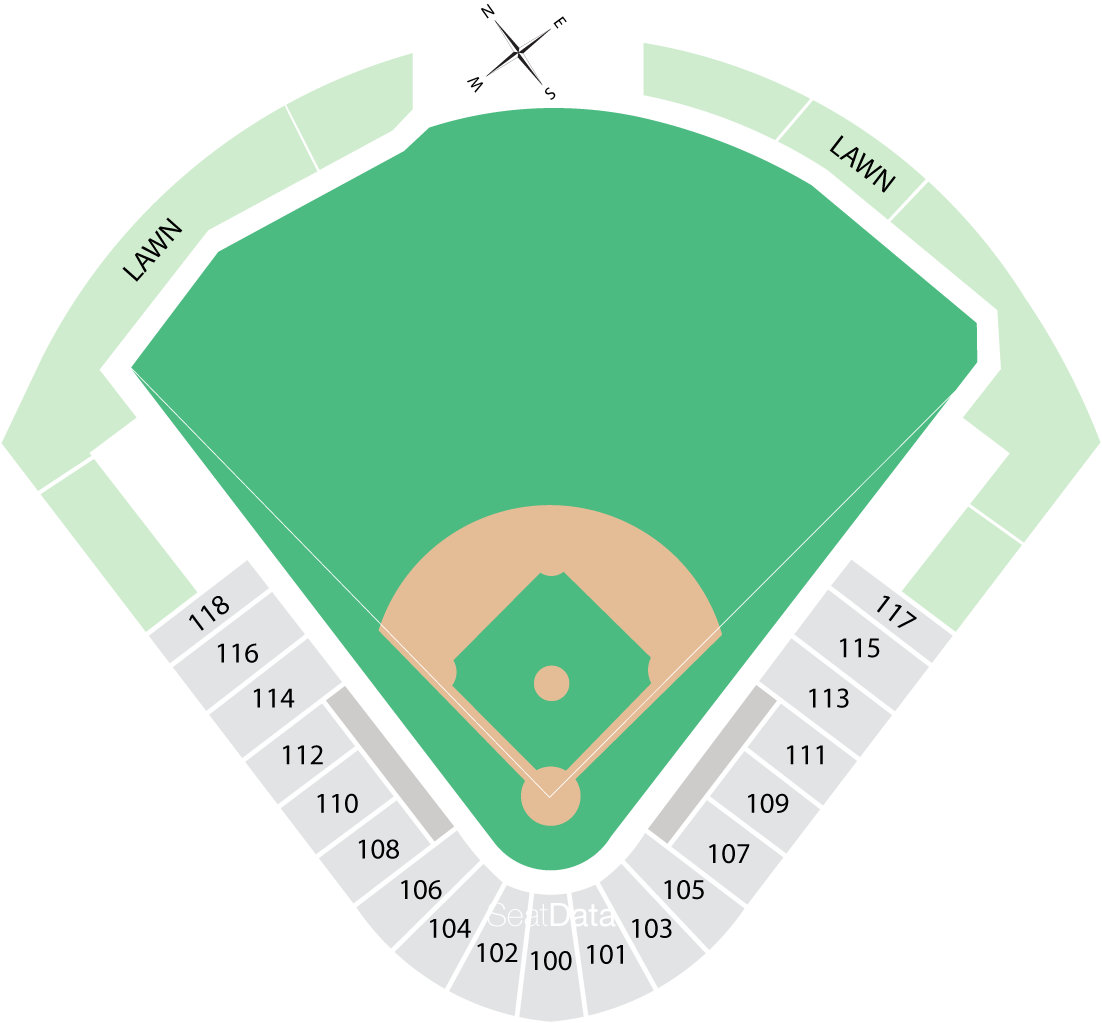 Click Section To See The View - Soccer-specific Stadium (1102x1023), Png Download