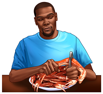 Never Miss A Moment - Kevin Durant Snake Transparent (480x360), Png Download