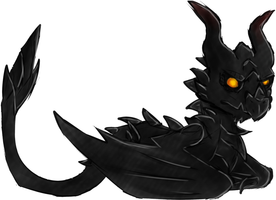 A Dragonborns Tale - Chibi Alduin (1024x731), Png Download