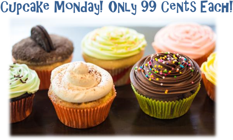 99 Cent Cupcakes - Cupcake (1000x582), Png Download