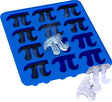 Pi Ice Cube Tray (374x338), Png Download