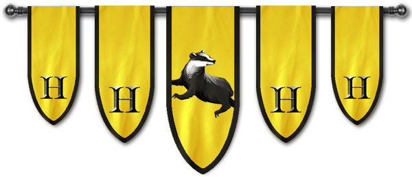 Hufflepuff Banner - Hogwarts Banner (600x258), Png Download
