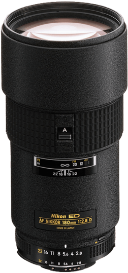Nikon Af Nikkor 180mm F/2 - Nikon Af 180mm F2.8d If-ed Lens (510x600), Png Download