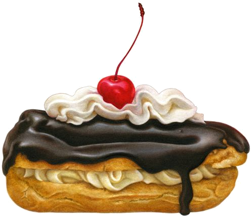 Gateaux,tubes Cupcake Drawing, Cupcake Art, Watercolor - Drawing Of Eclairs (564x493), Png Download