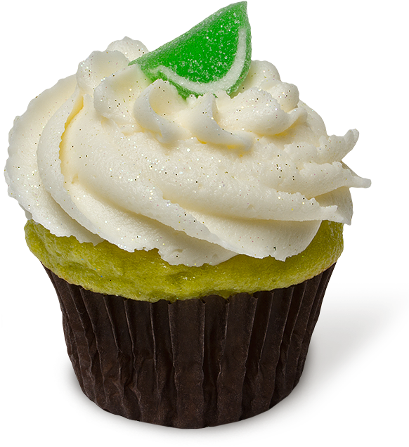 Raspberry Lemonade - Key Lime Cupcake Png (625x705), Png Download
