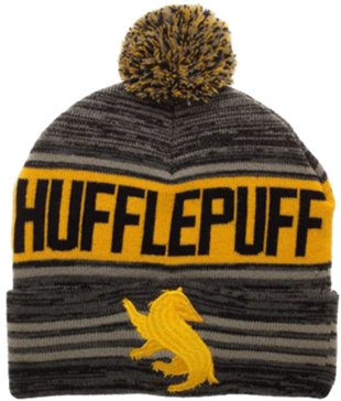 Harry Potter Hufflepuff Pom Beanie (394x394), Png Download