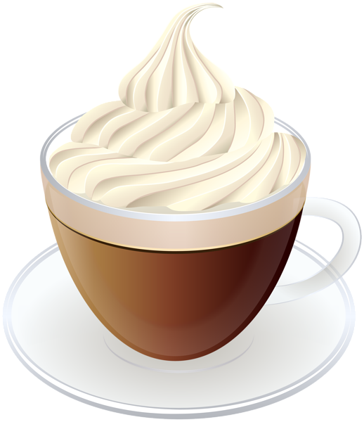 Coffee With Cream Transparent Png Clip Art Image - Portable Network Graphics (518x600), Png Download