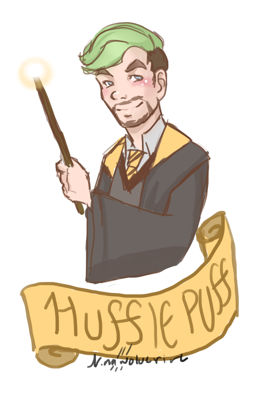 Jacksepticeye - Harry Potter Hufflepuff Drawing (1024x1463), Png Download