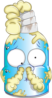 Snot Whipped Cream - Cartoon (412x406), Png Download