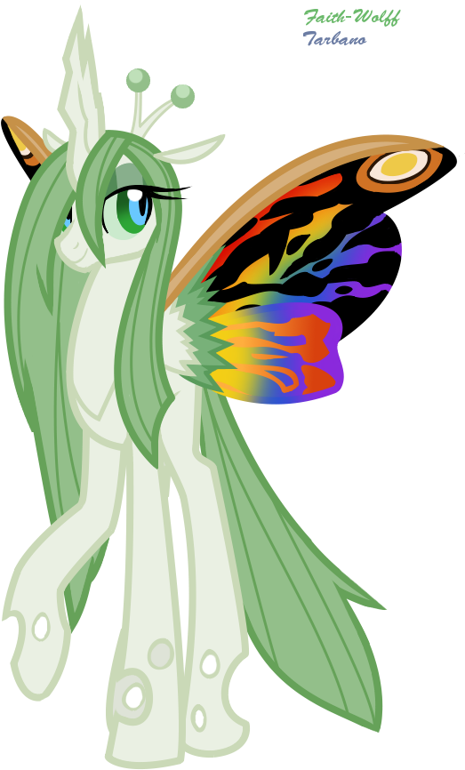 Faith-wolff, Butterfly Wings, Changeling, Changelingified, - Mothra (538x871), Png Download
