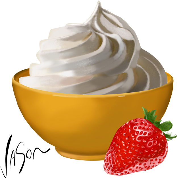 Whipped Cream (640x640), Png Download